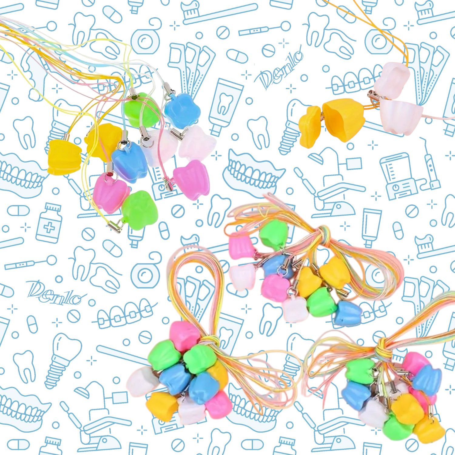 Molar + cord 5 colours <span class="amount">(50 pcs) DNL340 </span>