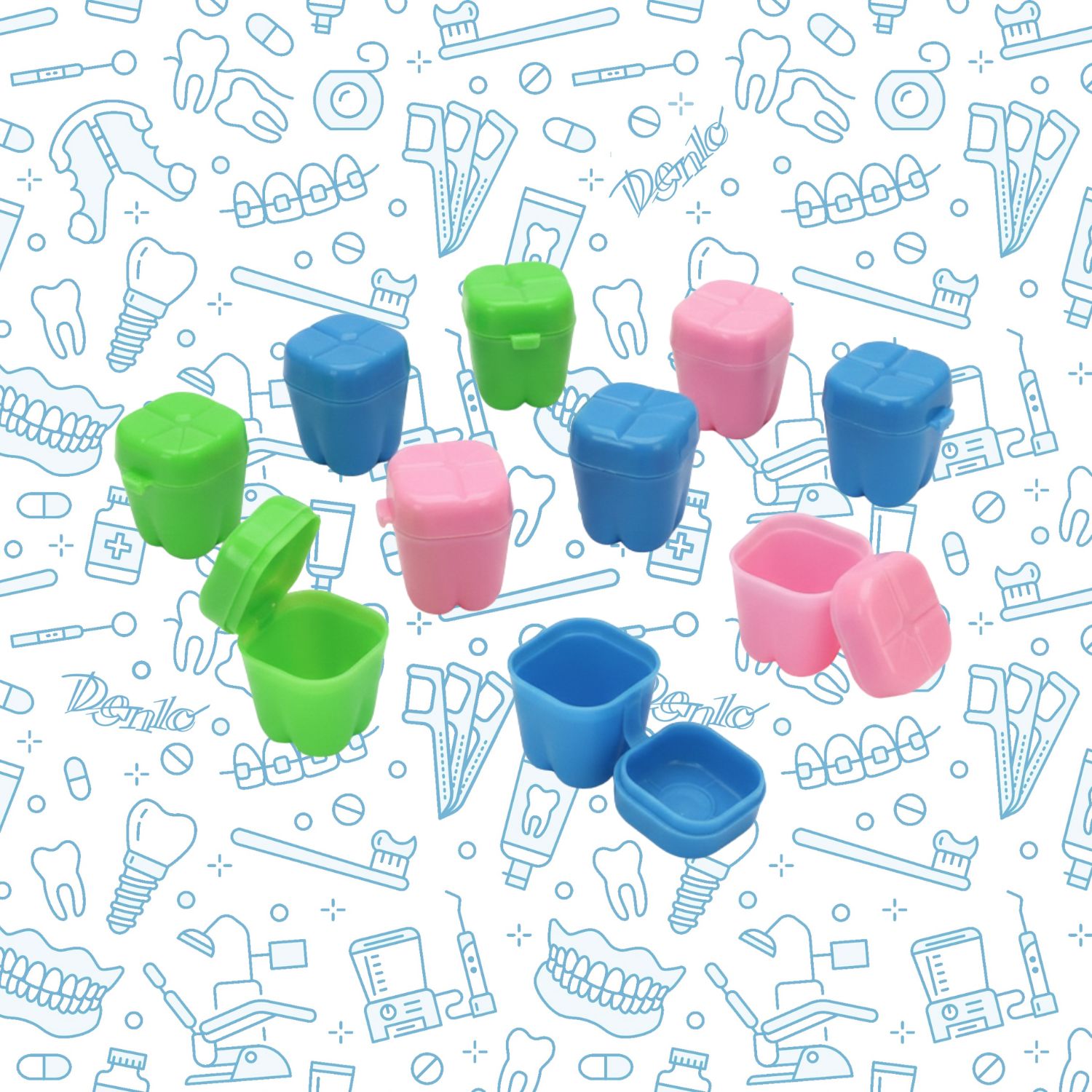 Tandendoos 3 kleuren